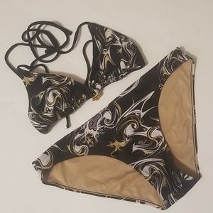 Gold Fox racing bikini Size Small